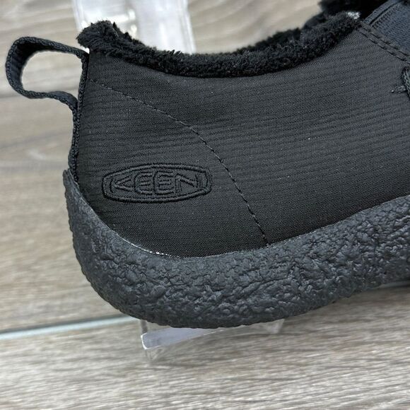 Keen Howser II Women’s Sz 7.5 Black Quilted Faux Fur Lined Warm Slip On Boots - Picture 11 of 11